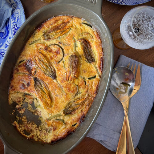 Crustless Green Curry Quiche