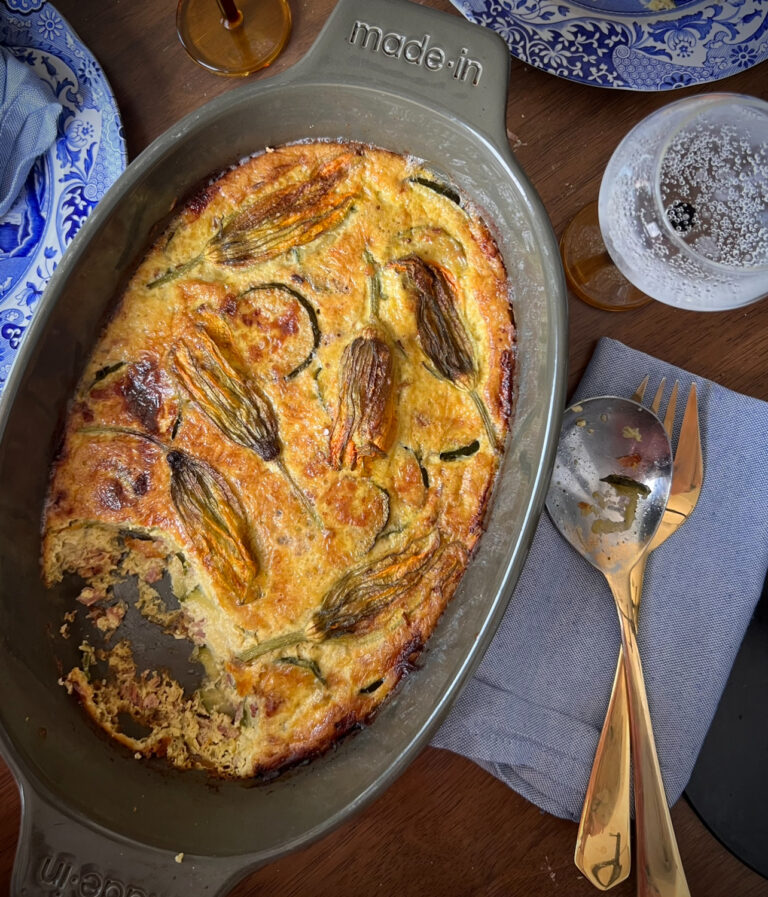 Crustless Green Curry Quiche