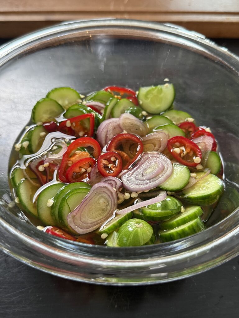 Ajard (Thai Cucumber Relish) – Two Ways
